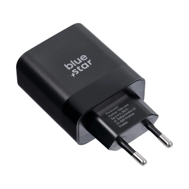 Ładowarka sieciowa Blue Star 45W USB-C PD QC4.0 Kabel USB-C Czarna
