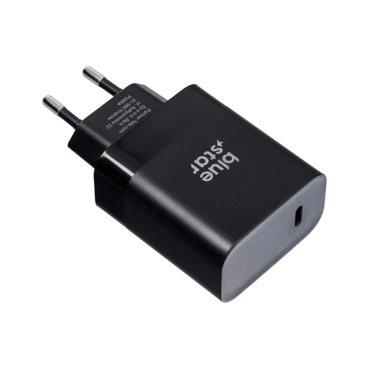 Ładowarka sieciowa Blue Star 45W USB-C PD QC4.0 Kabel USB-C Czarna