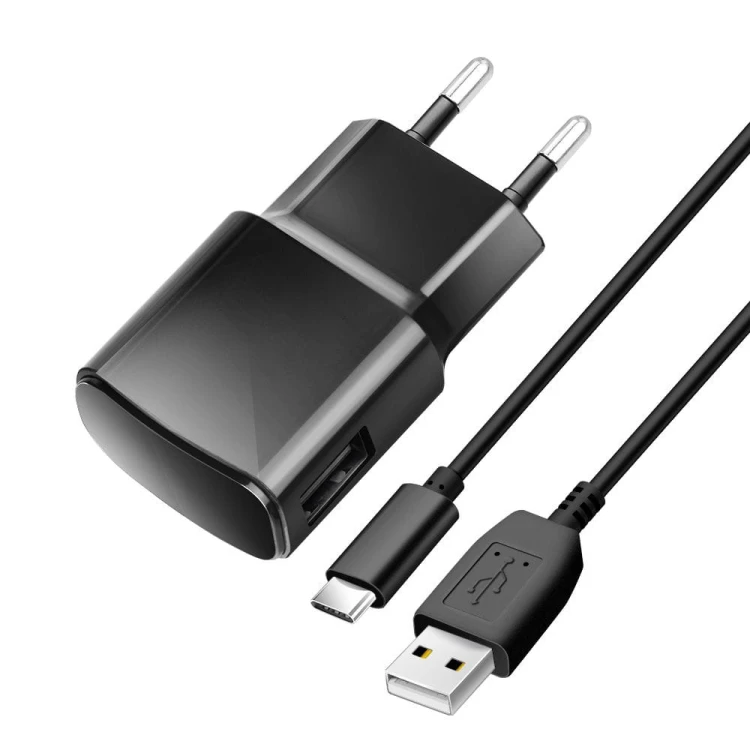 Ładowarka sieciowa Blue Star 10W USB-A Kabel USB-C TFK-TC-1100B Czarna