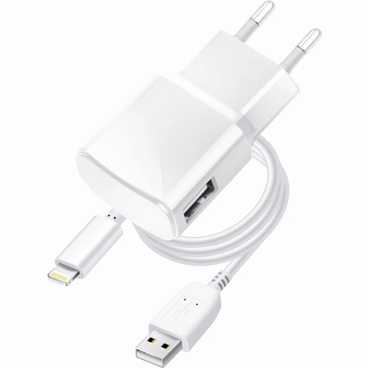 Ładowarka sieciowa Blue Star 5W USB-A Kabel Lightning TFK-TC-1100B Biała