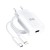 zybka ładowarka sieciowa Blue Star 18W USB-C PD QC4.0 Kabel Lightning Biała