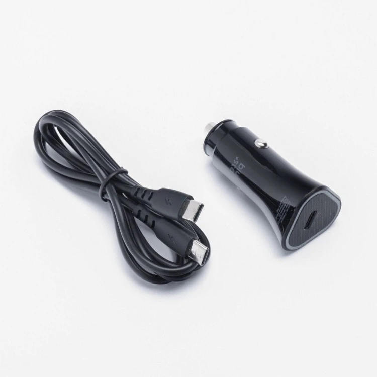Ładowarka samochodowa Blue Star 20W PD QC3.0 Kabel USB-C 60W Czarna
