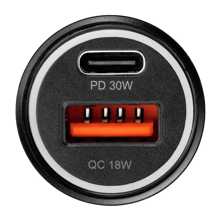 Ładowarka samochodowa Blue Star 30W PD QC3.0 Kabel USB-C 60W Czarna