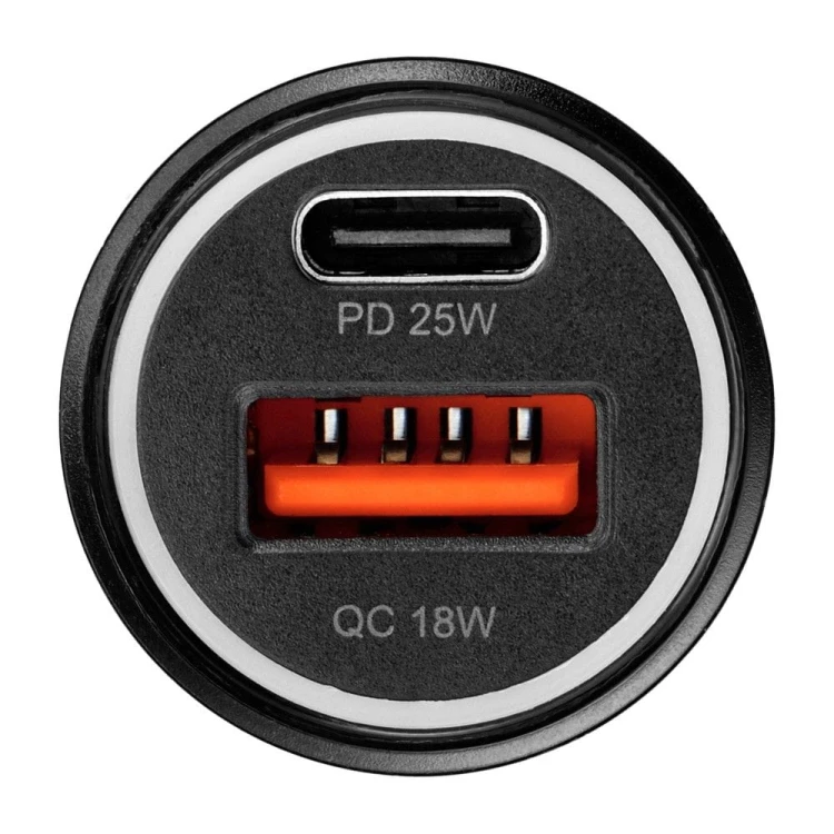 Ładowarka samochodowa Blue Star 25W PD QC3.0 Kabel Lightning Czarna