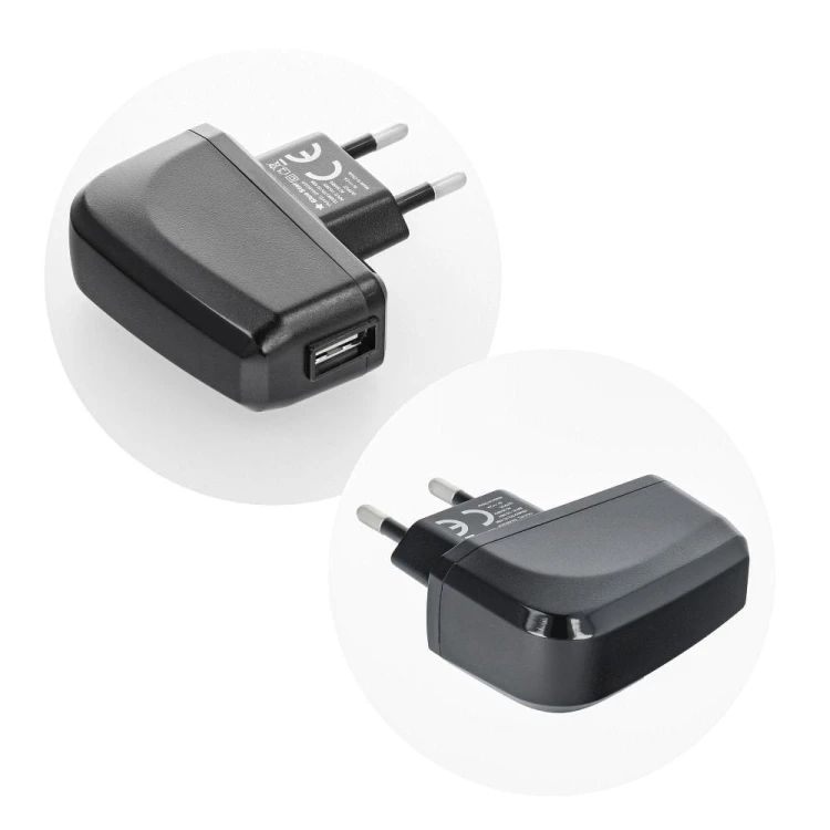 Ładowarka sieciowa Blue Star Lite 10W USB-A Kabel USB-C Czarna