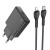 Płaska ładowarka sieciowa Hoco N37 Slim USB-C Power Delivery 20W + kabel Lightning 1m – czarna
