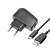 Ładowarka sieciowa Blue Star Lite 10W USB-A Kabel USB-C Czarna
