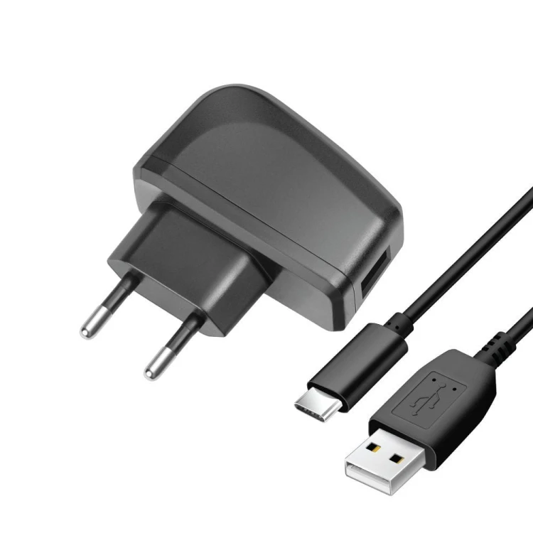 Ładowarka sieciowa Blue Star Lite 10W USB-A Kabel USB-C Czarna