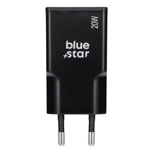 Ładowarka sieciowa Blue Star Slim GaN 20W USB-C PD QC4.0 Czarna