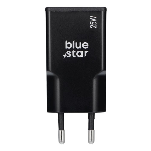 Ładowarka sieciowa Blue Star Slim GaN 25W USB-C USB-A PD QC4.0 Czarna