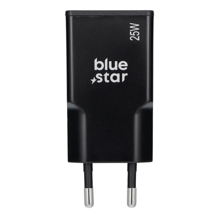 Ładowarka sieciowa Blue Star Slim GaN 25W USB-C USB-A PD QC4.0 Czarna