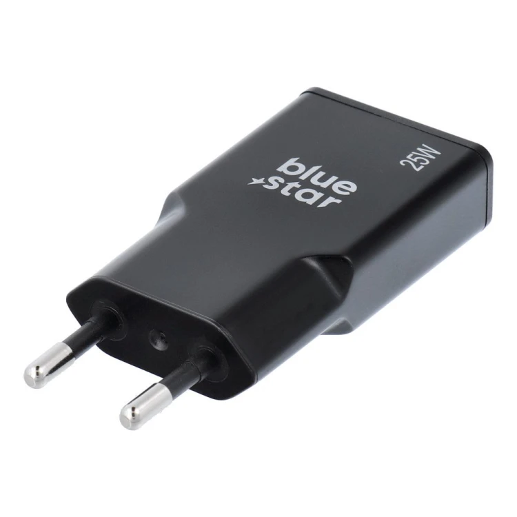 Ładowarka sieciowa Blue Star Slim GaN 25W USB-C USB-A PD QC4.0 Czarna