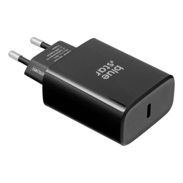 Ładowarka sieciowa Blue Star 35W USB-C PD QC4.0 AFC Czarna TFB-TC-35WPD