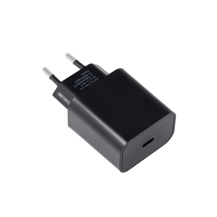 Ładowarka sieciowa Blue Star 25W USB-C PD QC4.0 AFC Czarna TFB-TC-25WPD