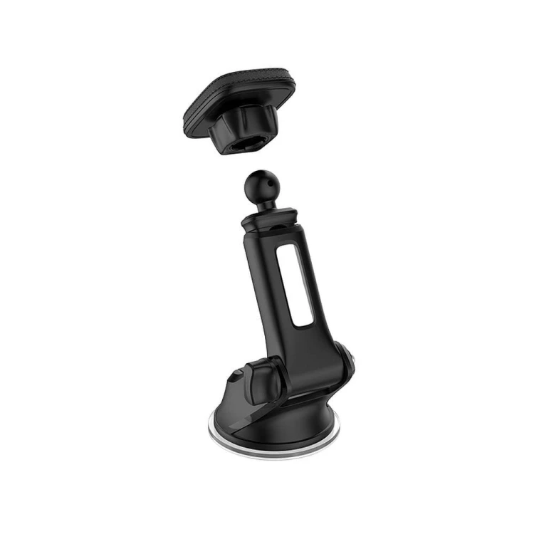 Magnetyczny uchwyt samochodowy Hoco CA42 Cool Journey – do szyby i deski rozdzielczej – czarno-czerwony