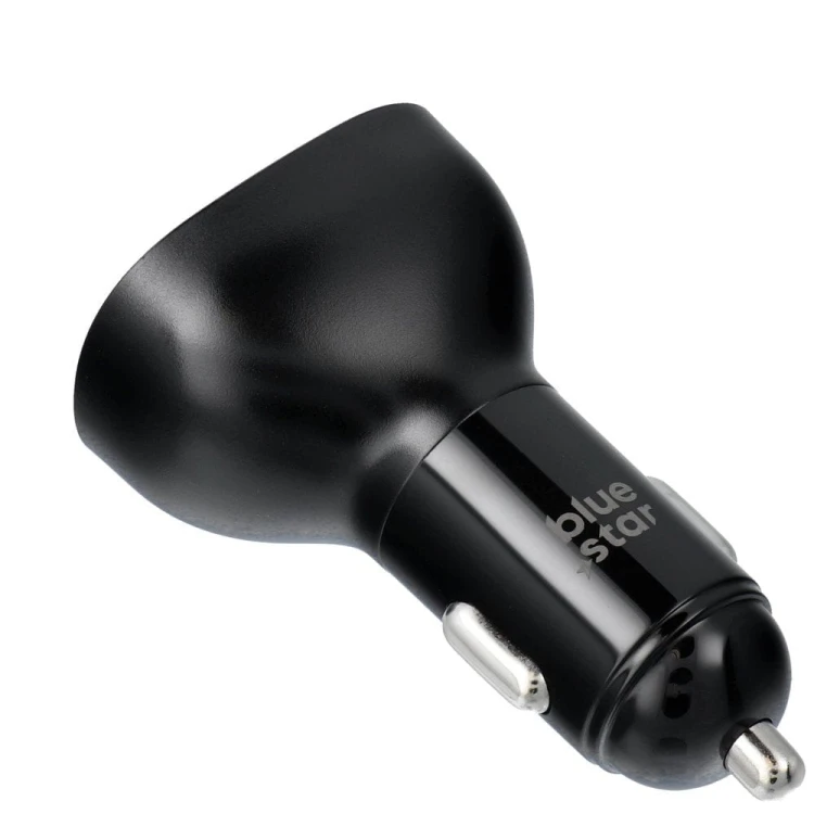 Ładowarka samochodowa Blue Star 63W USB-C USB-A SFC2.0 PD PPS Czarna