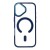 Przezroczyste etui ochronne Color Edge Mag Cover do iPhone 17 – Blue / Niebieskie (Kompatybilne z MagSafe)