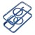 Przezroczyste etui ochronne Color Edge Mag Cover do iPhone 17 – Blue / Niebieskie (Kompatybilne z MagSafe)