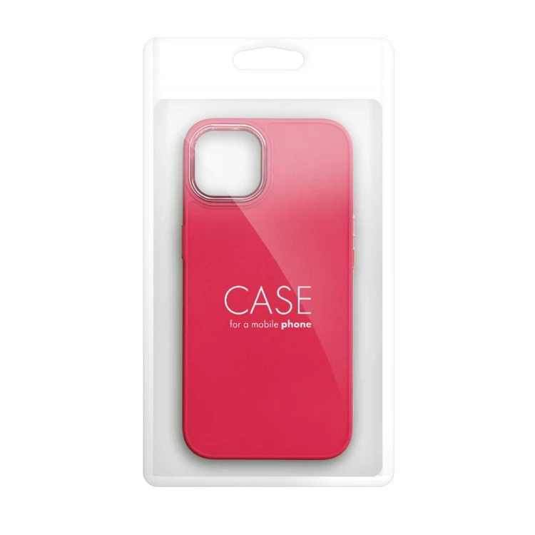 Eleganckie etui ochronne z galwanizowaną ramką do iPhone 17 – Magenta