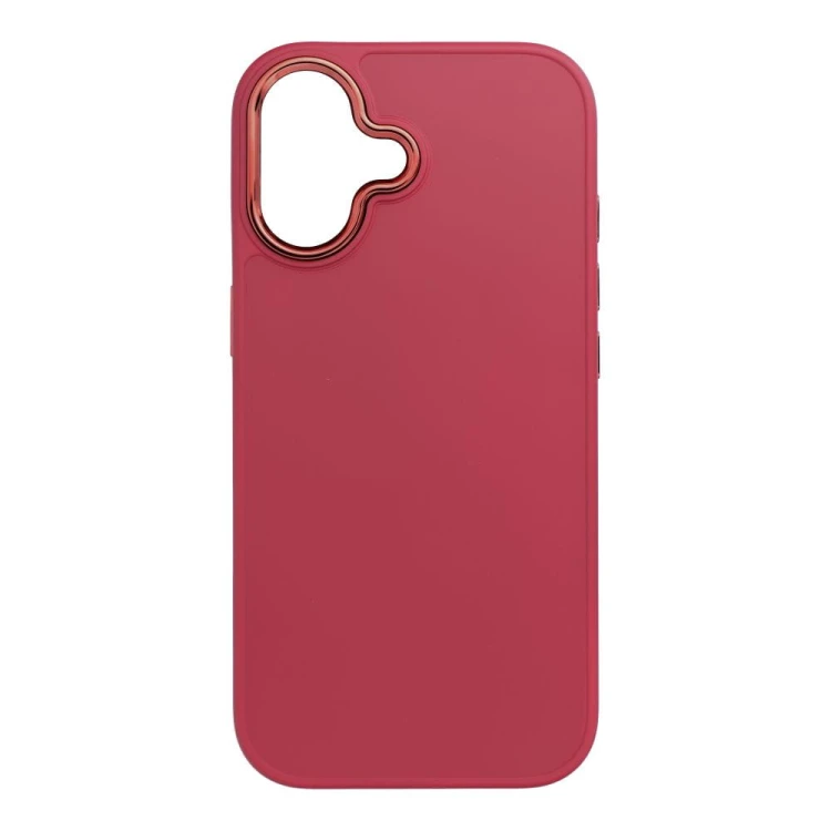Eleganckie etui ochronne z galwanizowaną ramką do iPhone 17 – Magenta