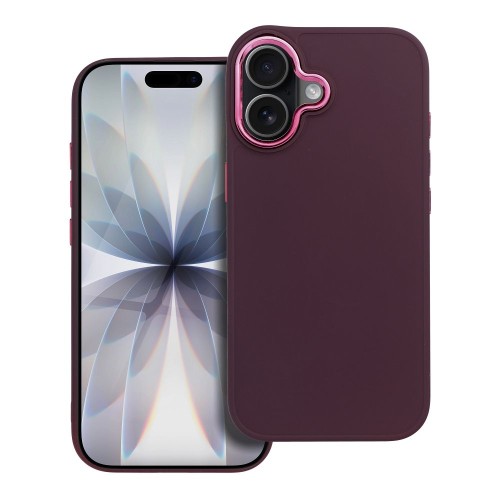 Eleganckie etui ochronne z galwanizowaną ramką do iPhone 17 – Fioletowy / Purple