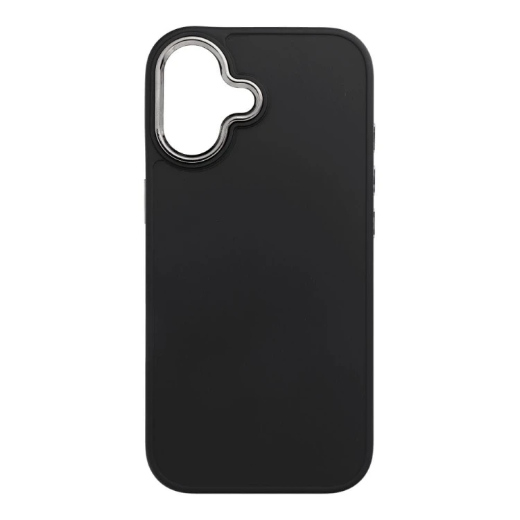 Eleganckie etui ochronne z galwanizowaną ramką do iPhone 17 – Czarny / Black