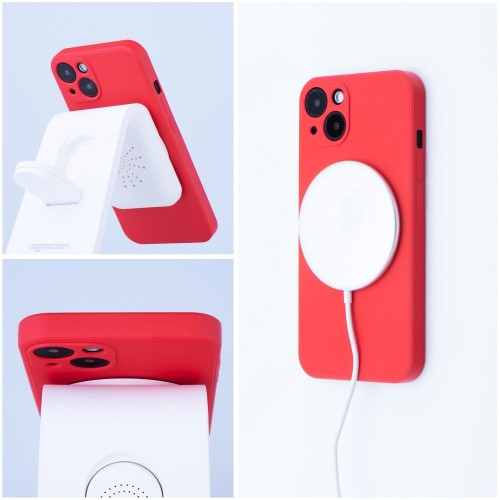 Silikonowe etui ochronne Silicone Mag Cover do iPhone 17 – Red (Kompatybilne z MagSafe)