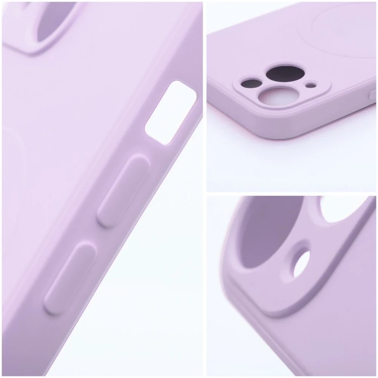 Silikonowe etui ochronne Silicone Mag Cover (Big Hole) do iPhone 17 – Pink (Kompatybilne z MagSafe)