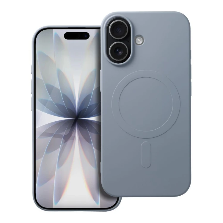 Silikonowe etui ochronne Silicone Mag Cover (Big Hole) do iPhone 17 – Light Blue (Kompatybilne z MagSafe)