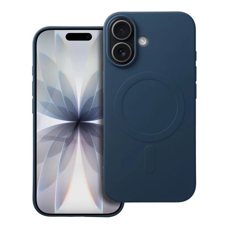 Silikonowe etui ochronne Silicone Mag Cover (Big Hole) do iPhone 17 – Blue (Kompatybilne z MagSafe)