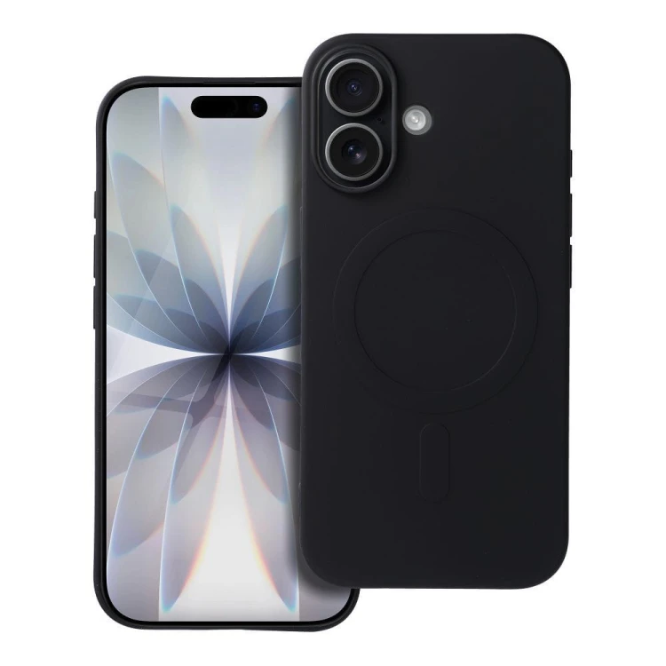 Silikonowe etui ochronne Silicone Mag Cover (Big Hole) do iPhone 17 – Black (Kompatybilne z MagSafe)