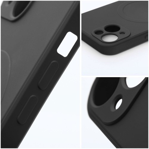Silikonowe etui ochronne Silicone Mag Cover (Big Hole) do iPhone 17 – Black (Kompatybilne z MagSafe)