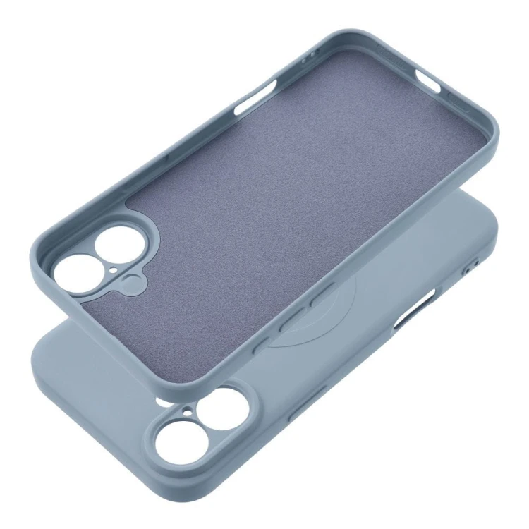Silikonowe etui ochronne Silicone Mag Cover do iPhone 17 – Light Blue (Kompatybilne z MagSafe)