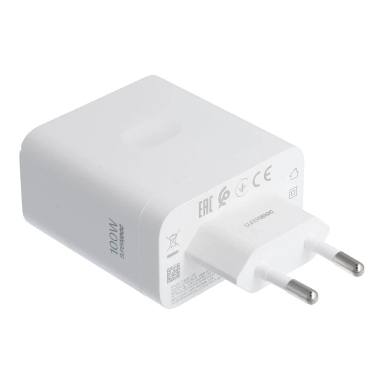 Oryginalna ładowarka sieciowa OnePlus Power Charger 100W SuperVOOC – USB-C – Biała (VCBAOBEH) Wersja Bulk