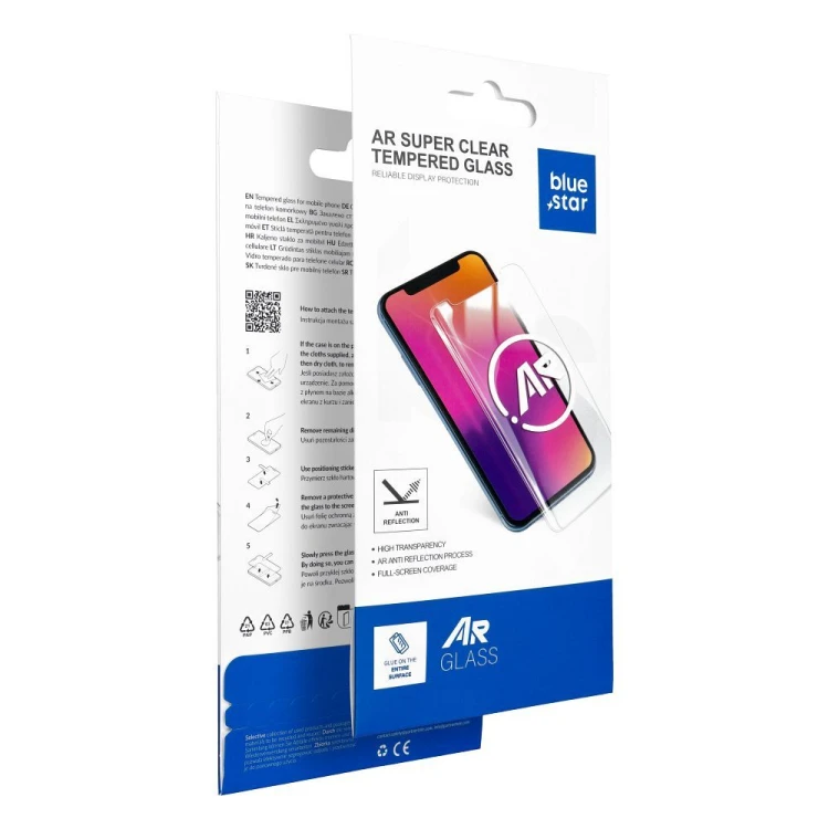 Szkło hartowane Blue Star 5D AR iPhone 16 Pro Max Full Glue Antyrefleksyjne