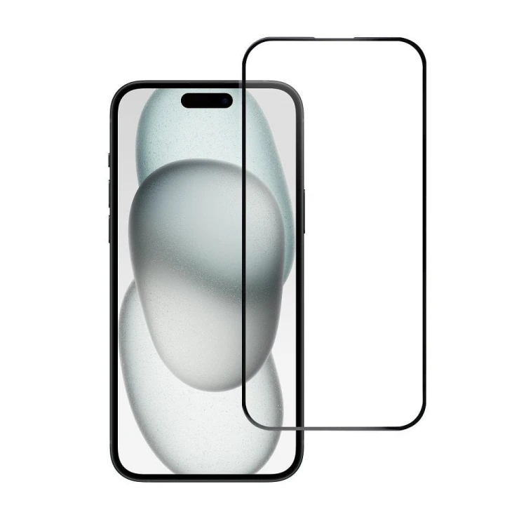 Szkło hartowane Blue Star 5D iPhone 15 Plus 16 Plus Full Glue Czarne