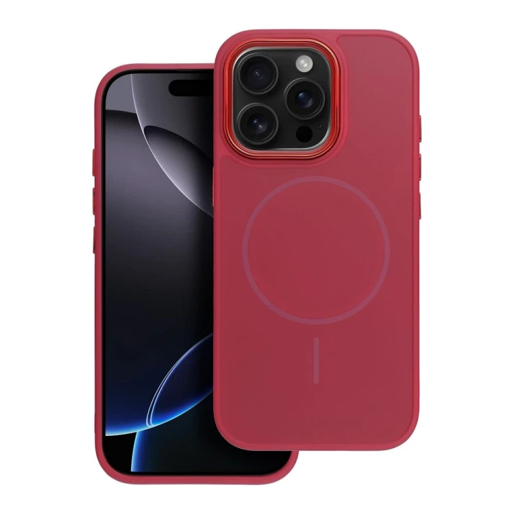 Etui Frame Mag Cover do iPhone 11 MagSafe Magenta | Matowe