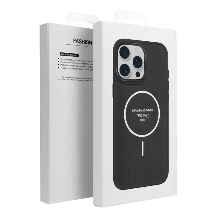 Etui Frame Mag Cover do iPhone 11 MagSafe Czarny | Matowe