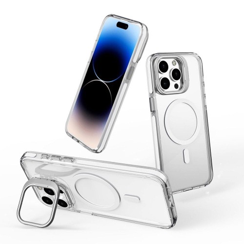 Etui Lens Mag Cover do iPhone 11 MagSafe z Podstawką Białe