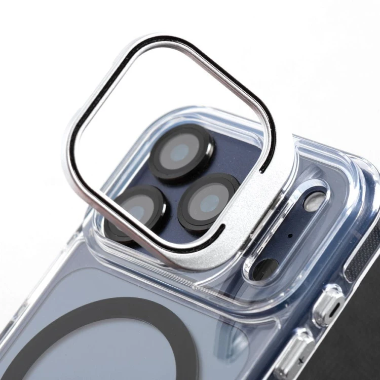 Etui Lens Mag Cover do iPhone 11 MagSafe z Podstawką Białe