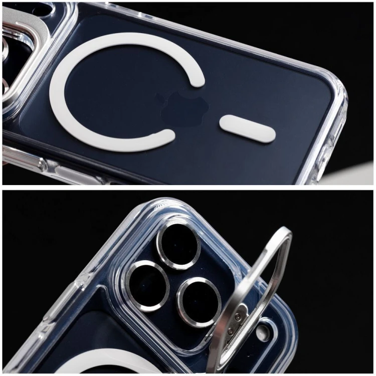 Etui Lens Mag Cover do iPhone 11 MagSafe z Podstawką Białe