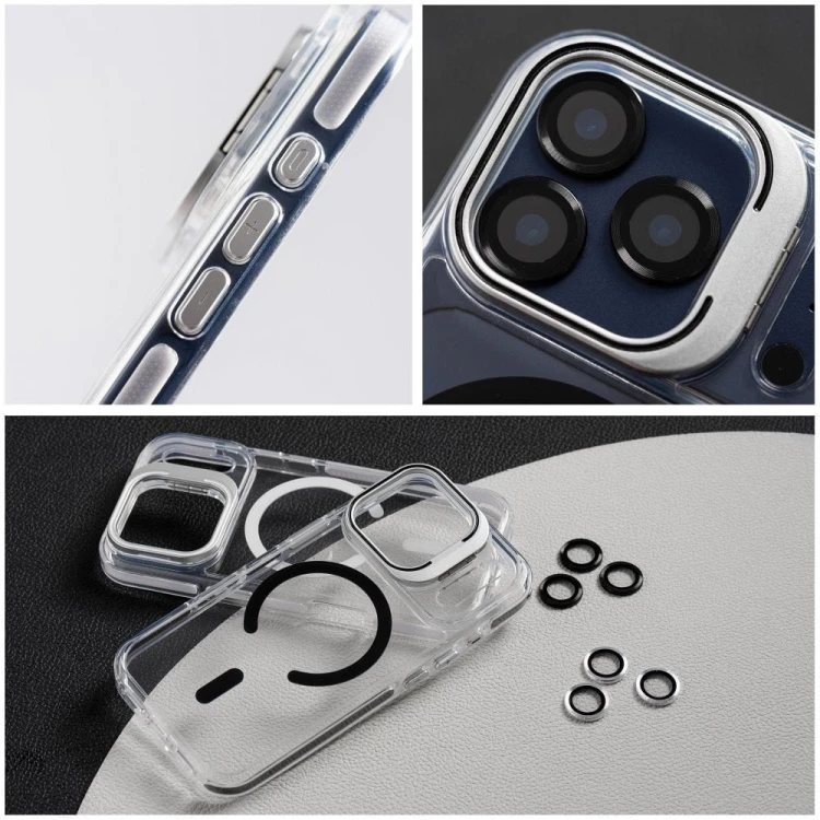 Etui Lens Mag Cover do iPhone 11 MagSafe z Podstawką Czarne