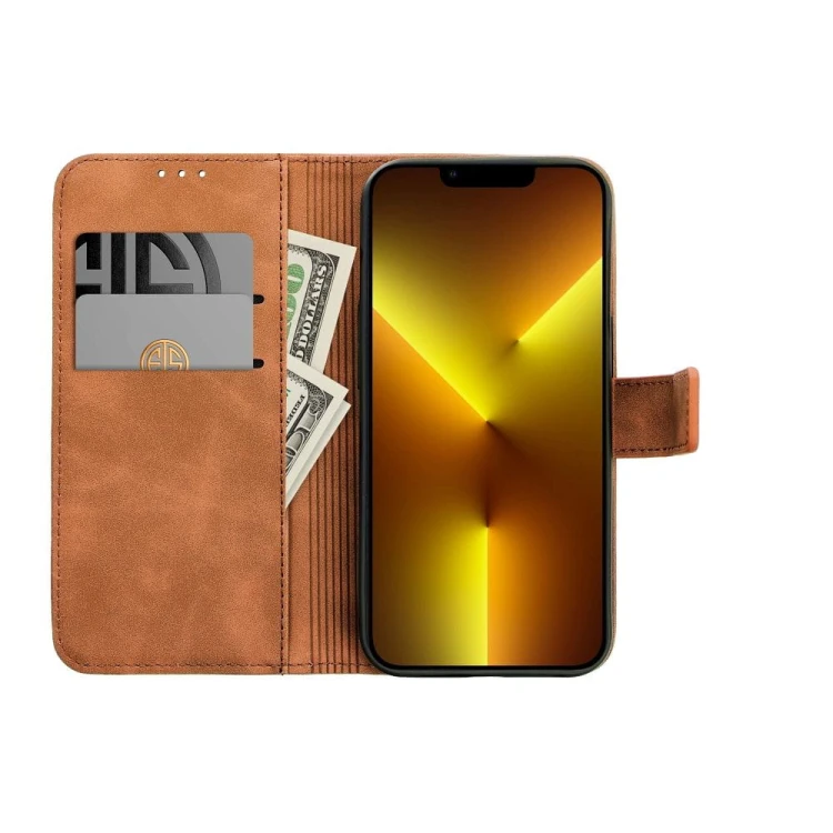 Etui z klapką Tender Book do iPhone 11 Portfelowe Brązowe
