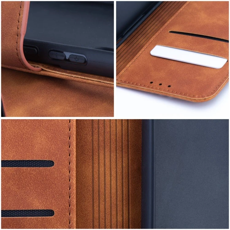 Etui z klapką Tender Book do iPhone 11 Portfelowe Brązowe