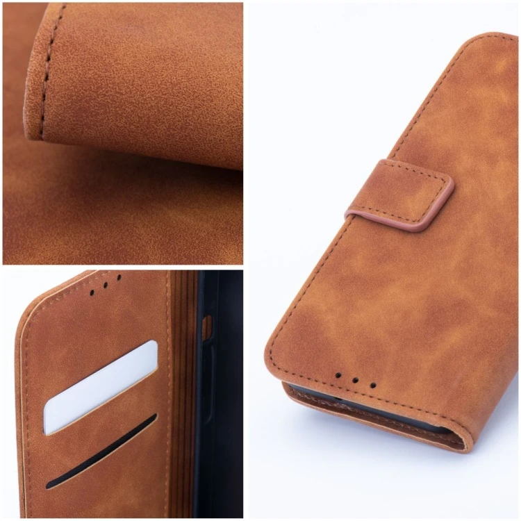 Etui z klapką Tender Book do iPhone 11 Portfelowe Brązowe