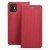 Etui z klapką Luna Book Carbon do iPhone 11 Aluminiowe Czerwone
