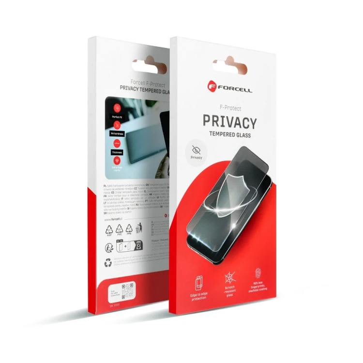 Szkło Hartowane Forcell Privacy do iPhone XR / 11 Czarne