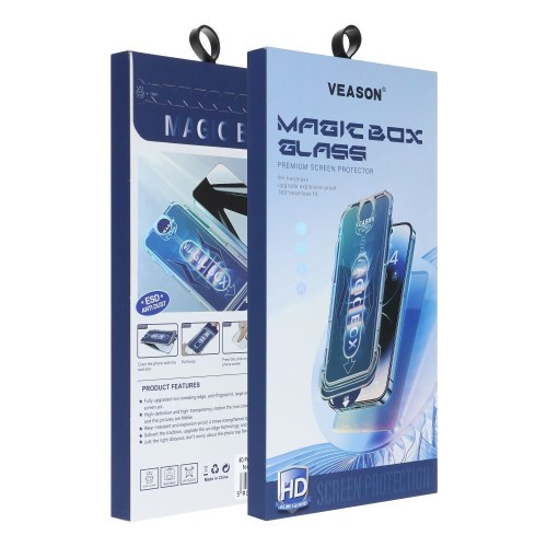 Szkło Veason 6D Pro z Aplikatorem do iPhone 11 Pro Max Czarne
