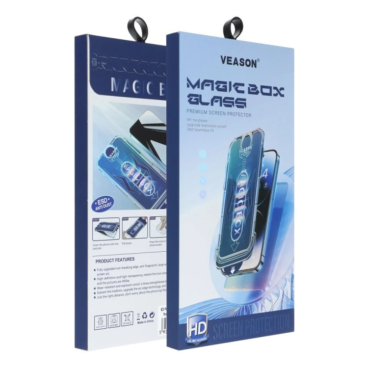 Szkło Veason 6D Pro z Aplikatorem do iPhone 11 Pro Max Czarne