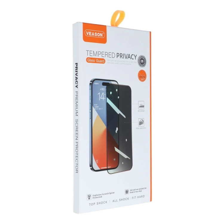 Szkło Prywatyzujące Veason 6D Pro iPhone XR / 11 Czarne